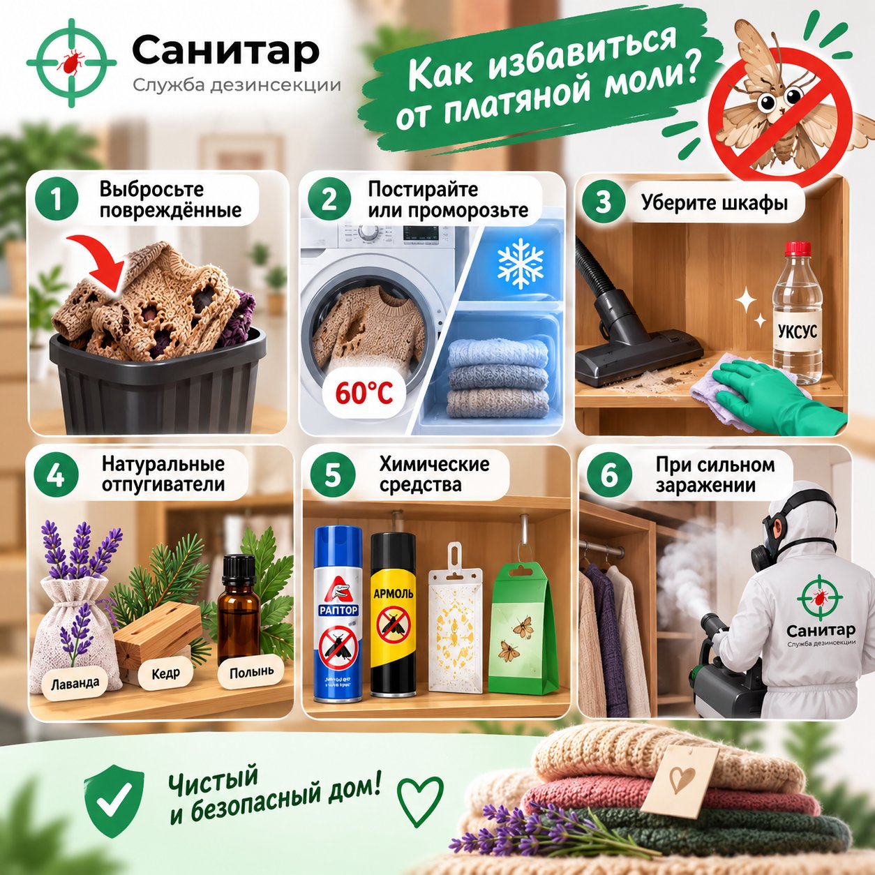 Методы борьбы: от народных средств до профессиональной дезинсекции