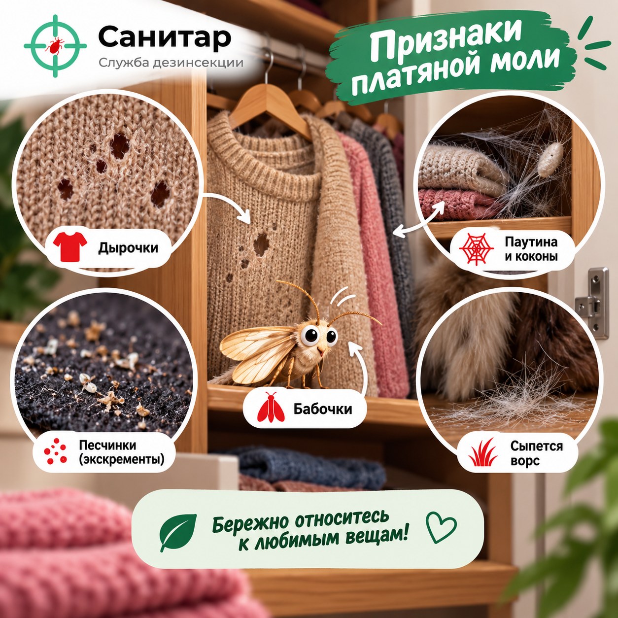 Признаки заражения: как вовремя обнаружить вредителя