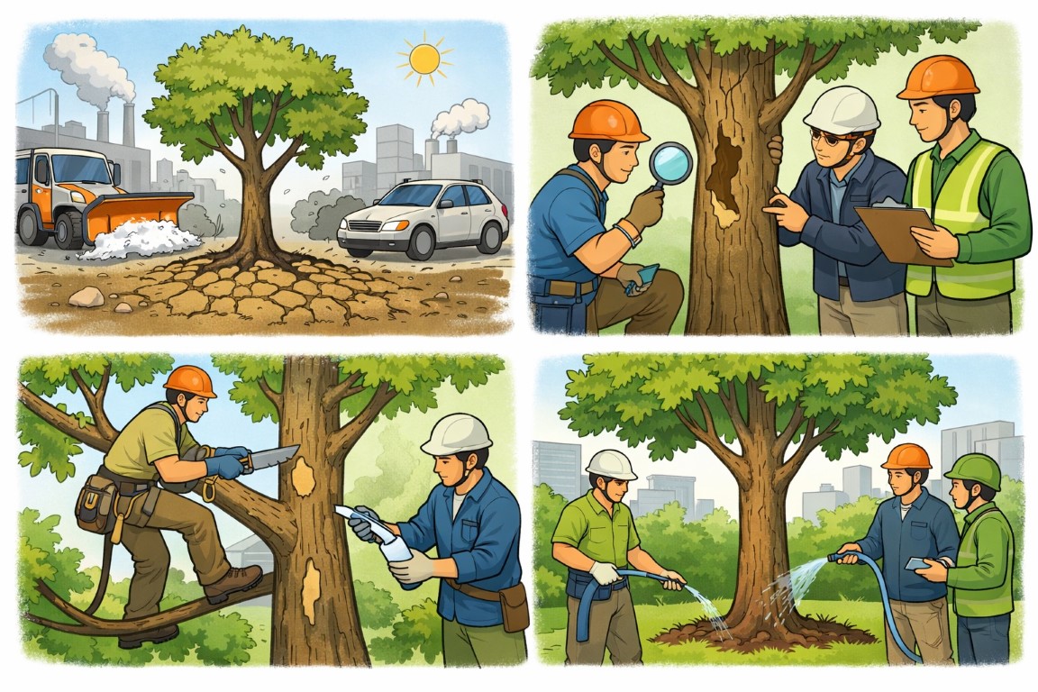 Лечение и обрезка деревьев в Москве